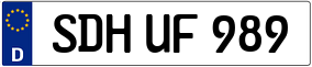 Trailer License Plate